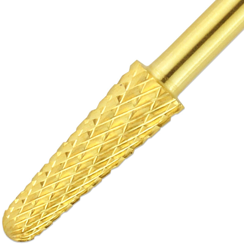 USA PANA Professional 3/32" Shank Size - Cone Shape Carbide Bit - Nail Drill Bit for Manicure Pedicure Tools Dremel Machine - Gold, Silver (Coarse, Gold) Coarse - BeesActive Australia