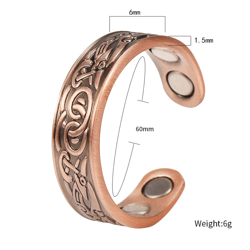 (CPR-0915) Pure Copper Magnetic Rings for Women, Magnetic Rings, Birthday Day Gift for Mom, Wife, Daughter, Women’s Day Gift - BeesActive Australia
