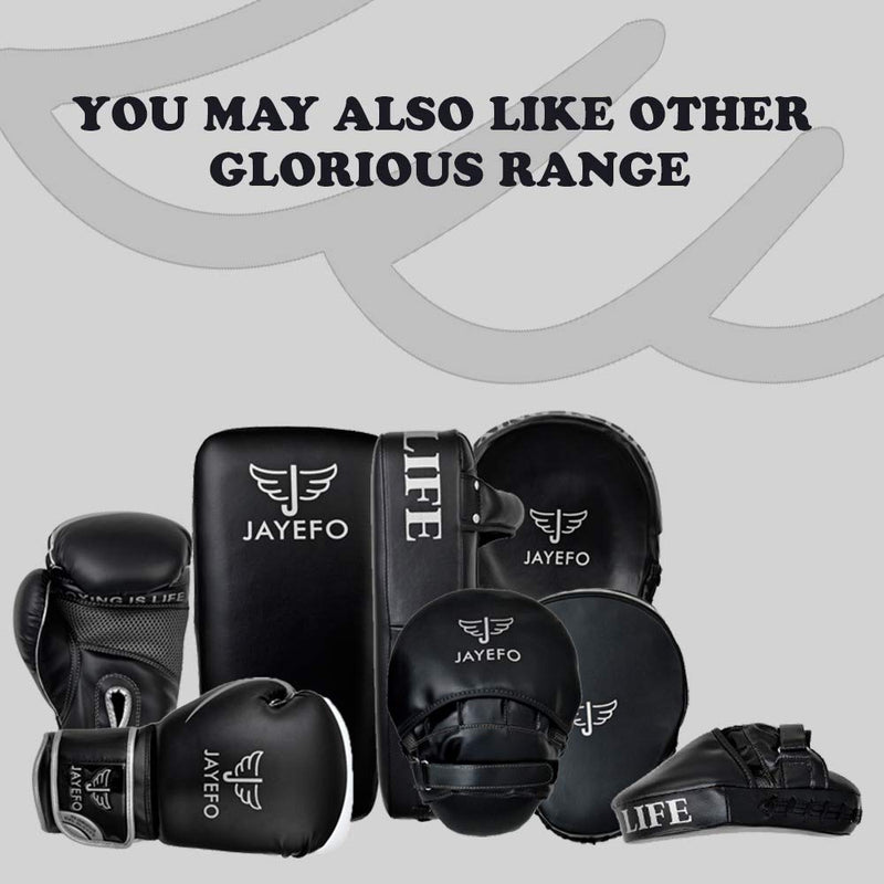 [AUSTRALIA] - Jayefo Glorious Punch Mitts Speed Focus Bags Mitts Punching MMA Muay Thai Boxing Pads Target Curved Gloves Training Hand Target for Kids, Youth, Men & Women Kickboxing – 2 Years Warranty. BLACK 