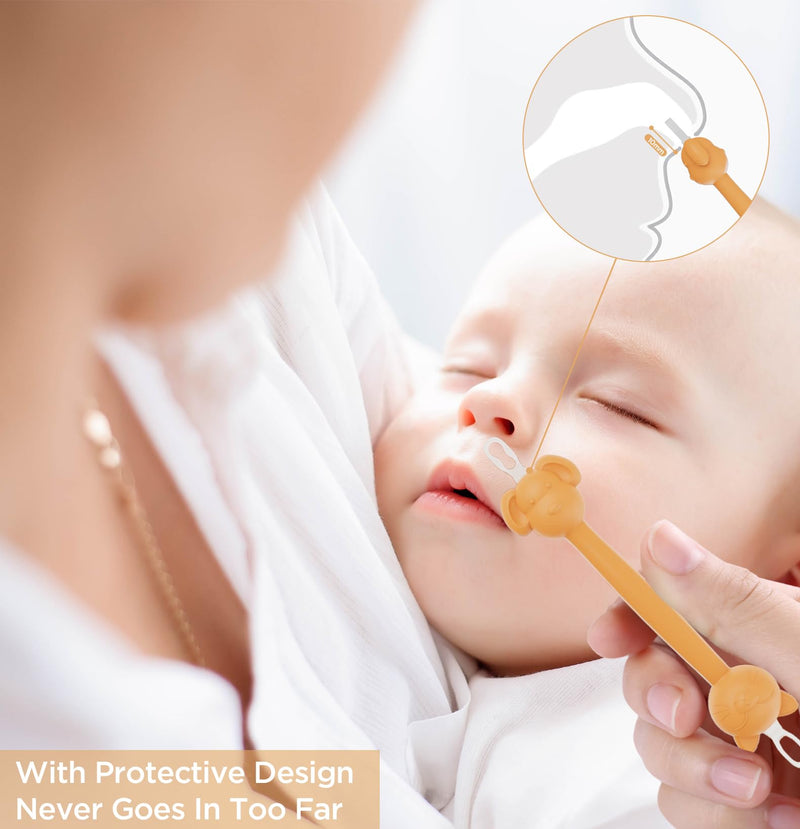 3 in 1 Baby Booger Remover and Baby Ear Cleaner Tool Baby Nose Cleaner with Soft Silicone End Dual Ear Wax and Snot Remover Safe Nasal Picker for Newborns Infants & Toddlers, BPA Free - BeesActive Australia