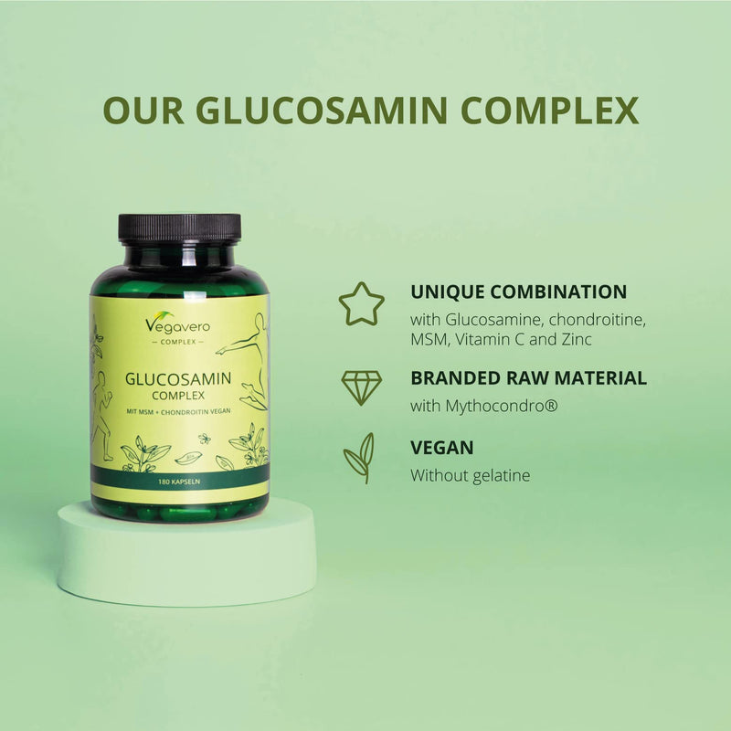 Glucosamine Complex Vegavero® | Vegan | With Chondroitin (Mythocondro ...