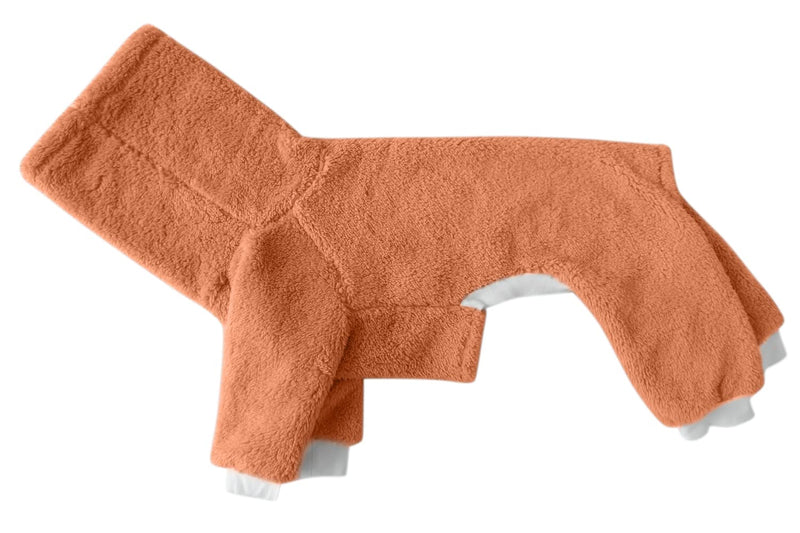 Esobo Fashion Winter Dog Warm Coat Jacket Four-Legged Neck Warm Pet Sweaters for Small Medium Large Dogs Orange - BeesActive Australia