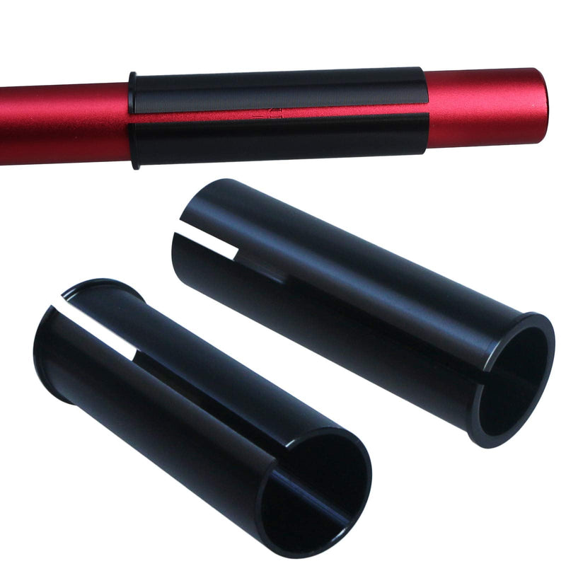 GANOPPER 100mm Long Seatpot Shim 22.2 25.4 26.6 27.2 to 28.6 30 30.4 30.9 31.6 31.8 33.9 34.9 36 Alloy Bicycle Seat Post Tube Adapter 25.4 I.D./26.6 O.D. - BeesActive Australia