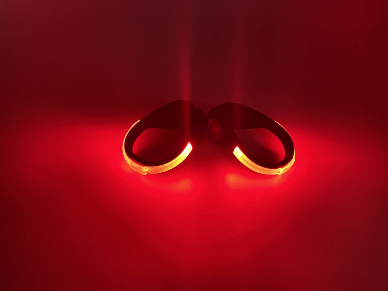 Shoe Clip Light Safety Clip Outdoor Sports Night Running Equipment USB Charging Color Changing RGB Strobe and Steady Flash Mode Red One Pair - BeesActive Australia