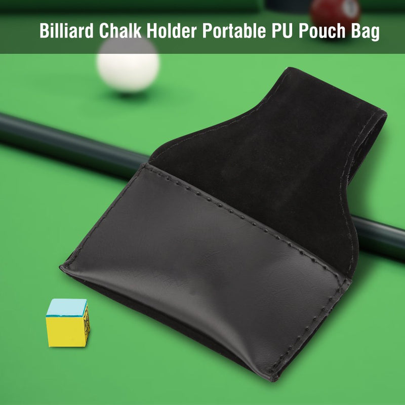 [AUSTRALIA] - Dilwe Billiard Chalk Holder Snooker Billiards Chalk Bag Portable PU Pouch Bag 