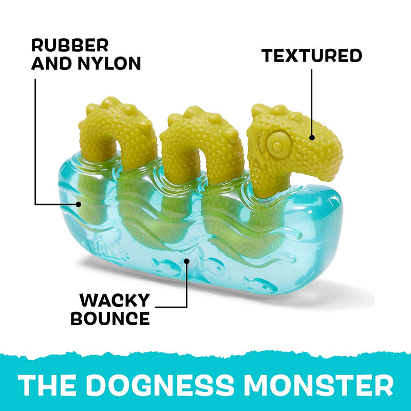 BarkBox Tough Dog Toys & Chews for Aggressive Chewers, Durable Rubber & Nylon Super Chewer Treat Dispensing, Balls, & Teething Toys for Small, Medium, & Large Dogs and Puppies Medium/Large Dog Dog Ness Monster - BeesActive Australia