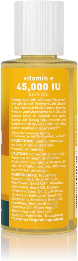 Jason Natural Products Vitamin E Oil 45,000 IU 60ml - BeesActive Australia