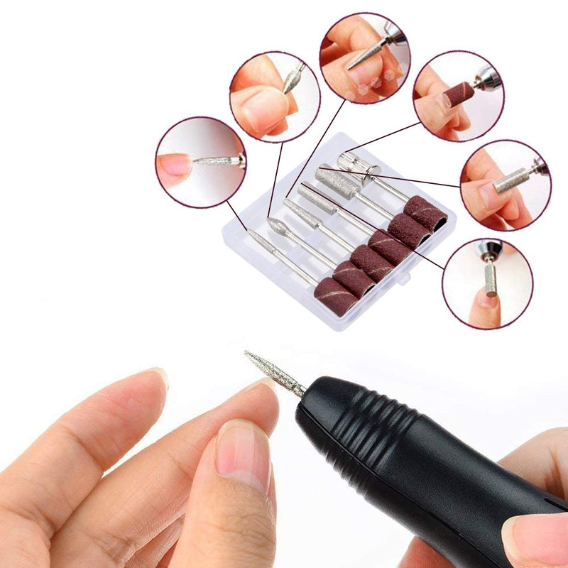 Electric Nail Drill Cadrim Nail Drill Machine Nail File Drill Set Kit for Acrylic Nails Gel Nail Glazing Nail Drill Nail Art Polisher Sets Glazing Nail Drill Fast Manicure Pedicure Gray - BeesActive Australia