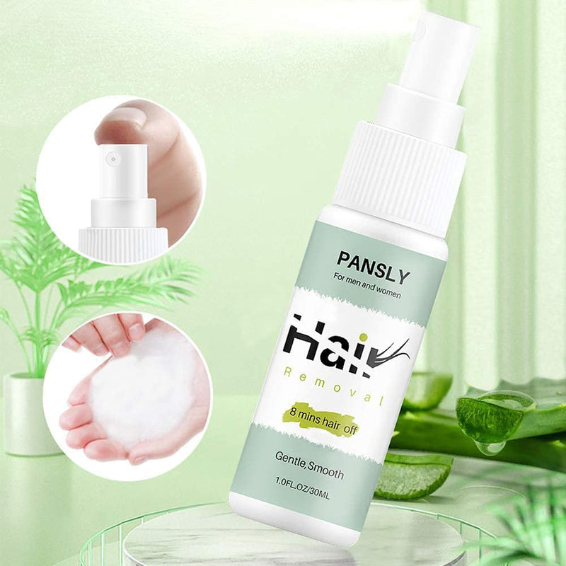 Hair Removal Spray For Women and Men, 8 Minutes Hair off Hair Removal for Gentle, Natural Hair Remover for Arms, Underarm, Legs, Bikini Areas, 30 ML - BeesActive Australia