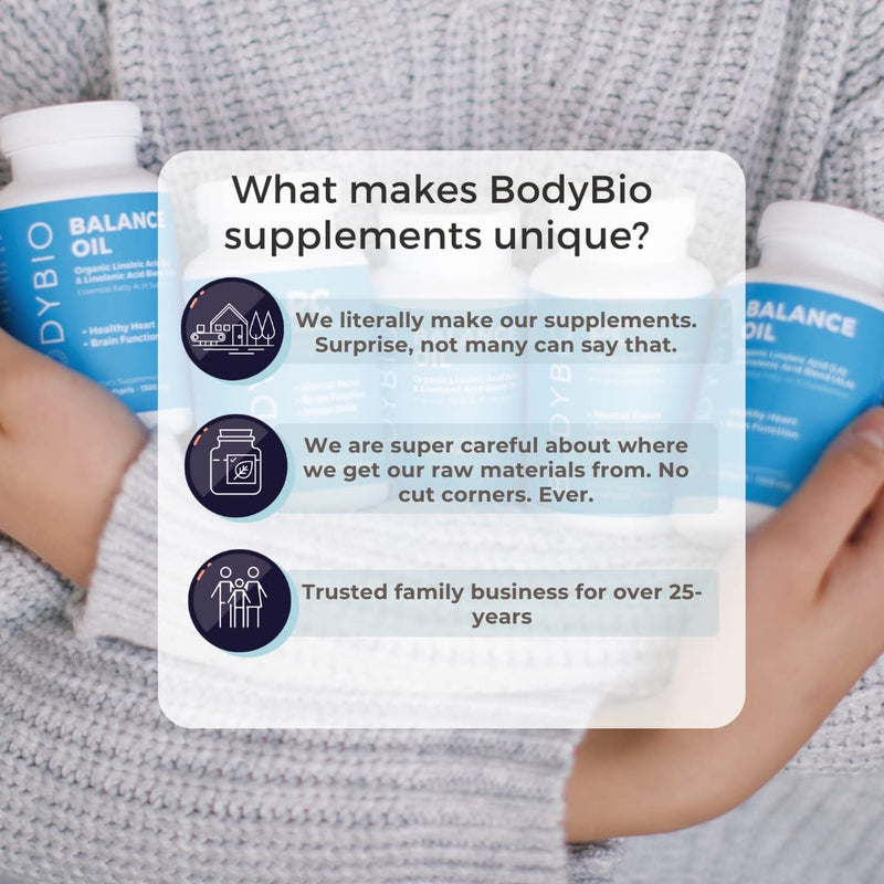 BodyBio Postbiotic - Butyrate Supplement | Butyric Acid + Calcium + Magnesium | Highly Bioavailable | No Fillers | No Additives | Vegetarian-friendly | 100 Capsules 100 Count (Pack of 1) - BeesActive Australia