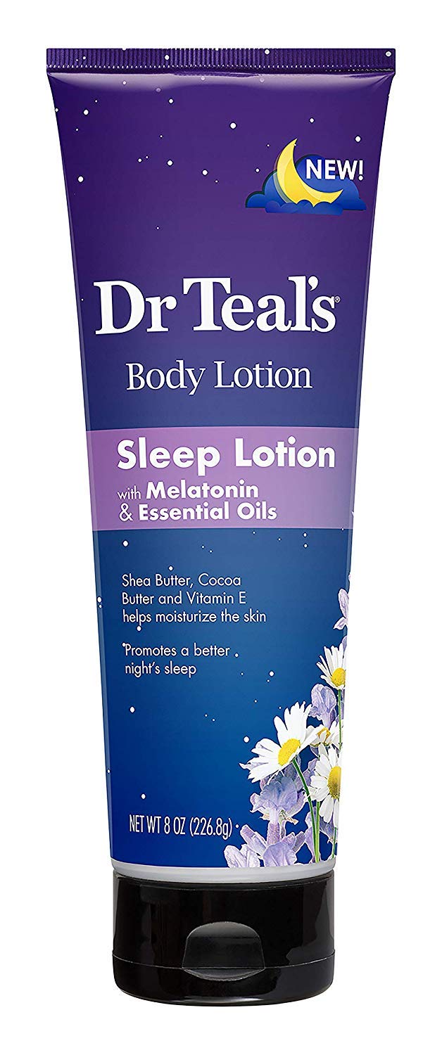 Dr. Teal's Night Time Therapy Melatonin Body Lotion - 8 Ounce Bottles Pack of 2 - Pure Epsom Salt Lotion for Skin Care Sleeping and Muscle Relief - BeesActive Australia