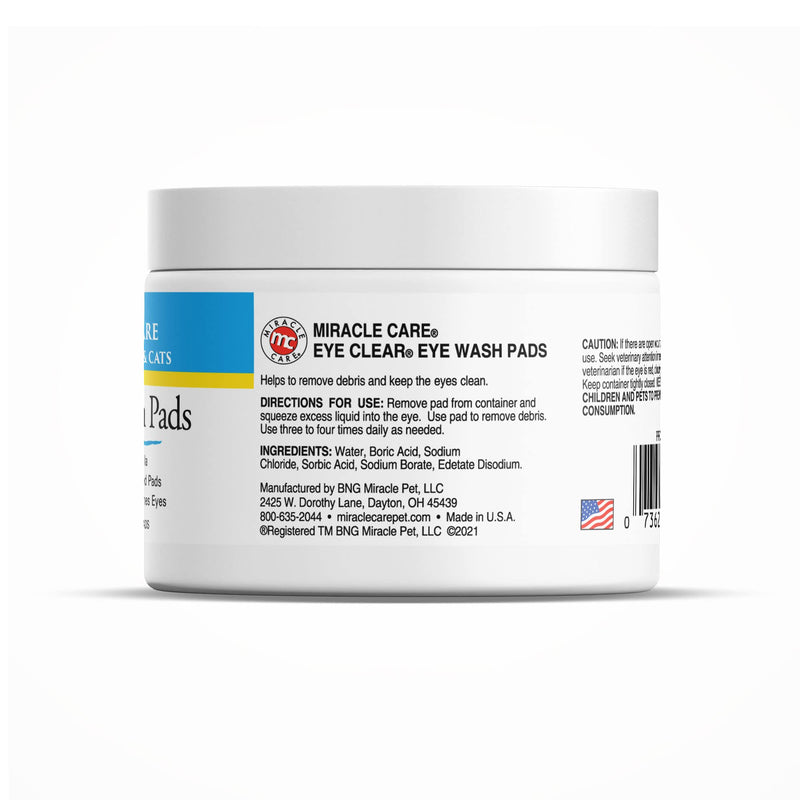 Miracle Care pet Eye Care White 90 count Eye Wash Pads - BeesActive Australia