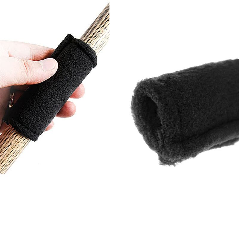 BLLNDX Billiard Cues Shaft Slicker 2PCS Black Cloth Pool Cue Cleaners Burnisher Shaft Cloth for Cleaning Sweat Off Snooker and Pool Cues Tips Shafts Snooker Towel - BeesActive Australia