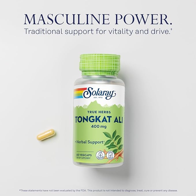 Solaray, Tongkat Ali, 400mg, 60 Veggie Capsules - BeesActive Australia
