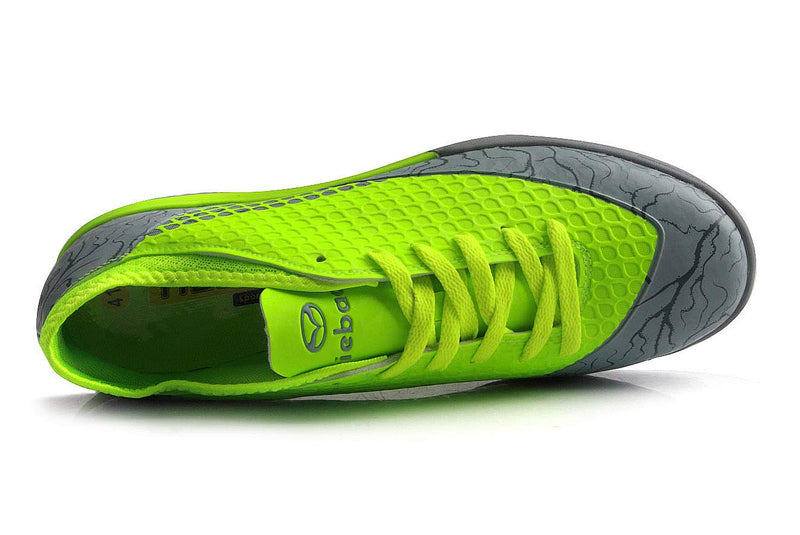 T&B Kids' Youth Turf Soccer Cleats Shoes Indoor Football Casual Outdoor Sports 83012 6 Big Kid Green/Grey - BeesActive Australia