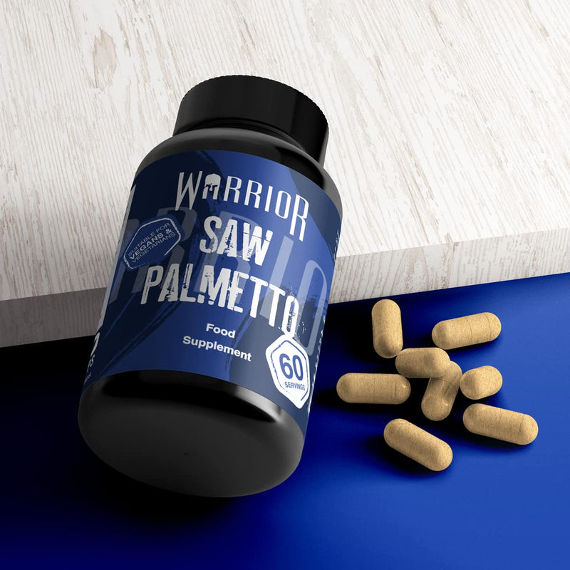 Warrior, Saw Palmetto - Prostate Support Supplement - 60 Capsules - 20:1 Extract - 1600mg - Vegan Friendly - BeesActive Australia