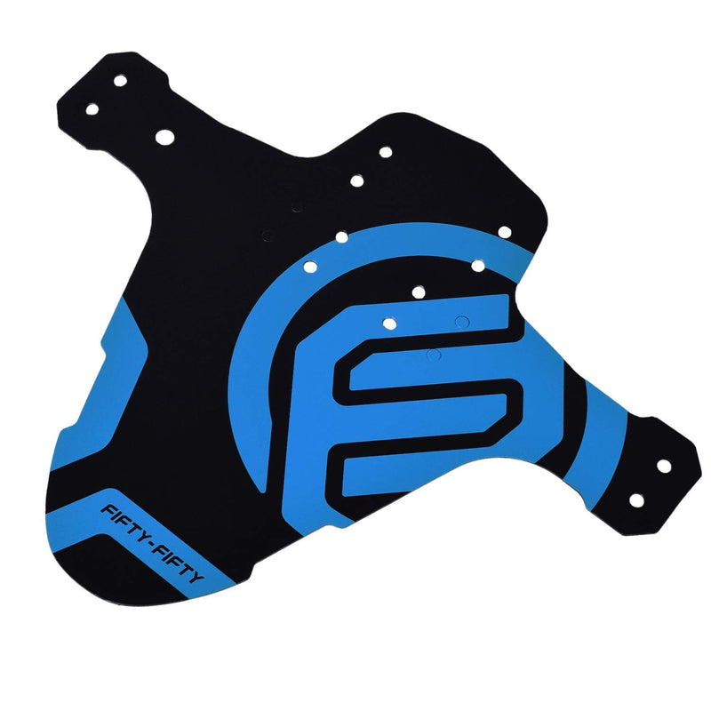 FIFTY/FIFTY Mountain Bike Fender, MTB Mudguard, Front and Rear Compatible Bicycle Mudguard, Fits 26", 27.5", 29", Plus Size and Fat Bike Wheel Sizes Blue 1 Pack - BeesActive Australia