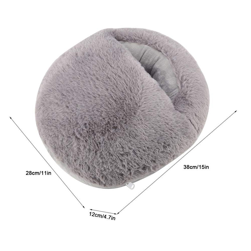 Raguso Electric Foot Cushion Electric Foot Warmer Cushion for home for Dormitory (gray) Grey - BeesActive Australia