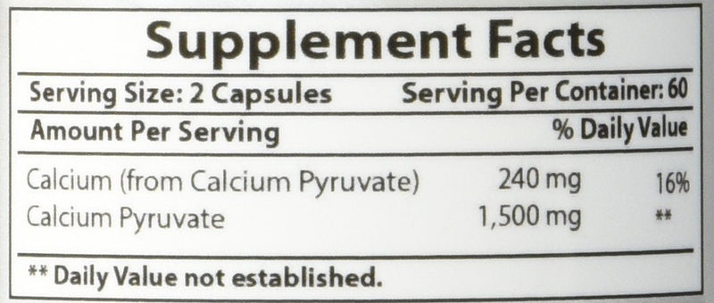 Best Naturals Calcium Pyruvate Fat-Burning Formula for Thighs, 750 mg 120 Capsules - Calcium pyruvate for Weight Loss - BeesActive Australia