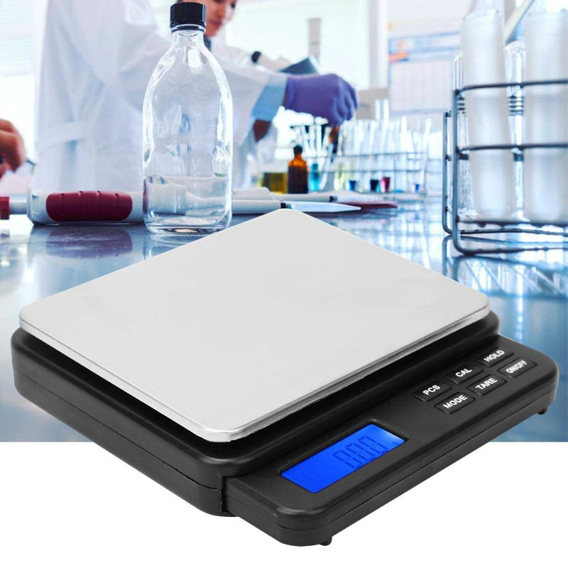 Weighing Scale 1000g/0.01g High Precision Digital Mini Scale,Kitchen Scale Electric Scale,for kitchens, laboratories,etc(Black) - BeesActive Australia