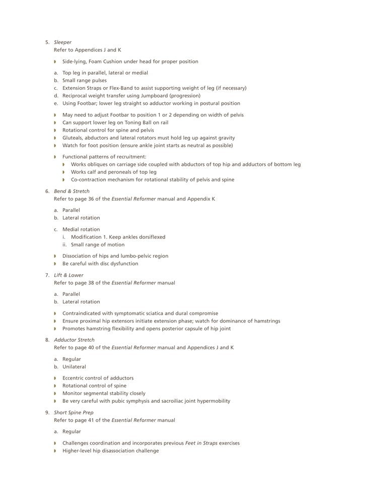 STOTT PILATES Rehab Manual - RMR1 Support Material - BeesActive Australia