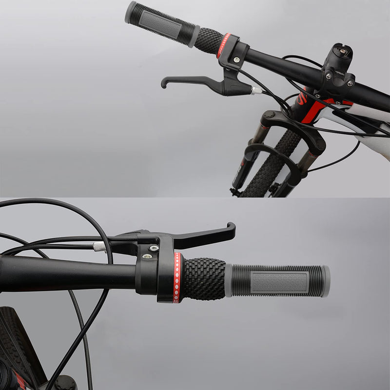 TOPCABIN Bike Handlebar Grips,Short Mini Bicycle Handlebar Grips Two-Color Rubber Bike Grips Fit Many Standard Bikes 2PCS 90MM Length - BeesActive Australia