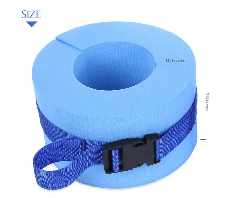 SANGDA Swim Arm Band Set,Swim Belt,Kids Float Discs,EVA Foam Swim Aquatic Cuffs,Ankles Arms Belts with Quick Release Buckle for Swim Fitness Training,2pcs - BeesActive Australia