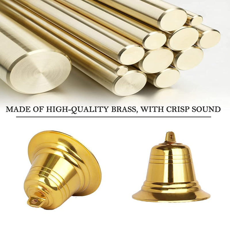 kcrygogo Solid Brass 2" Loud Bear Bell for Hikers,with Silencer and Emergency Whistle for Survival, Hiking, Biking, Fishing, Climbing - BeesActive Australia