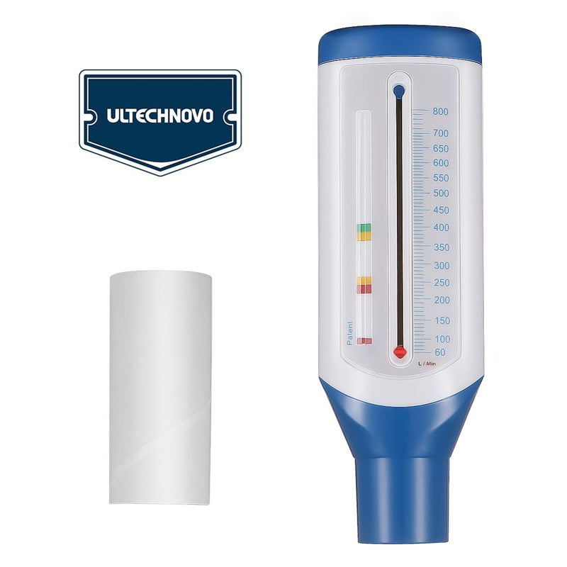 ULTECHNOVO Flow Meter- Lung Exerciser Standard Spirometry Flow Meter Expiratory Flow Meter Asthma Monitor for Women Men - BeesActive Australia
