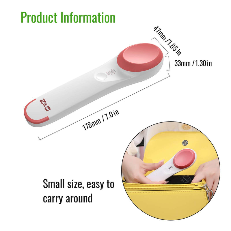 Eye Massager, Eye Massagers Wand with 42℃ Heat & Sonic Vibration for Dark Circles, Eliminate Eye Bags, Anti-Aging, Puffiness and Fatigue, USB Rechargeable Eye Facial Massage Skin Care Device, White - BeesActive Australia