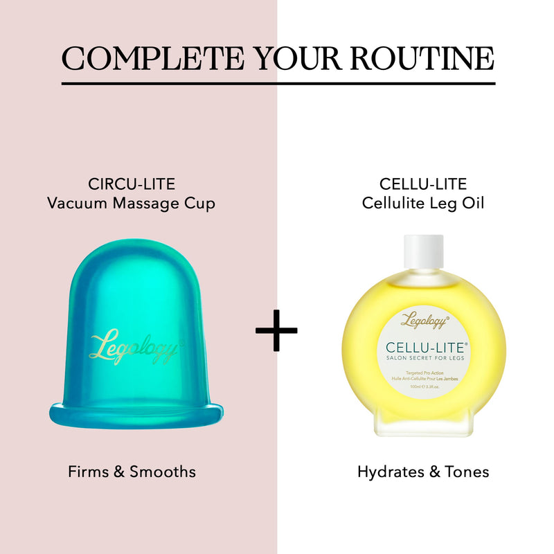 Legology Cellulite Cup, Circu-Lite Squeeze Therapy For Legs - Promotes Deep Drainage, Circulation, Skin Firmness, Tone & Cellulite Reduction - BeesActive Australia