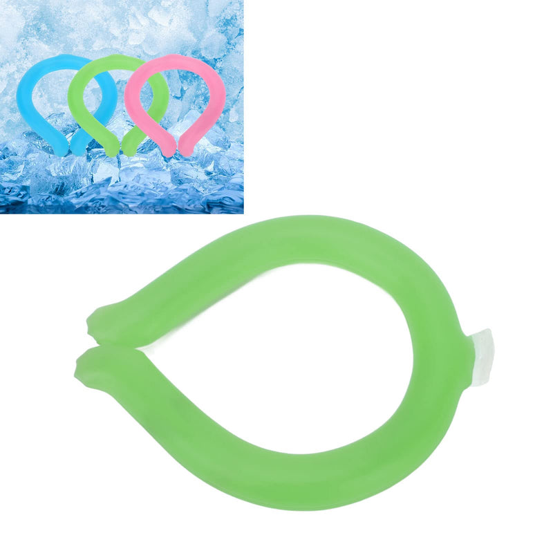Wearable Neck Cooler, Cool Gel Neck Wrap, Reusable Neck Cooling Ring for Summer Heat (Green) Green - BeesActive Australia