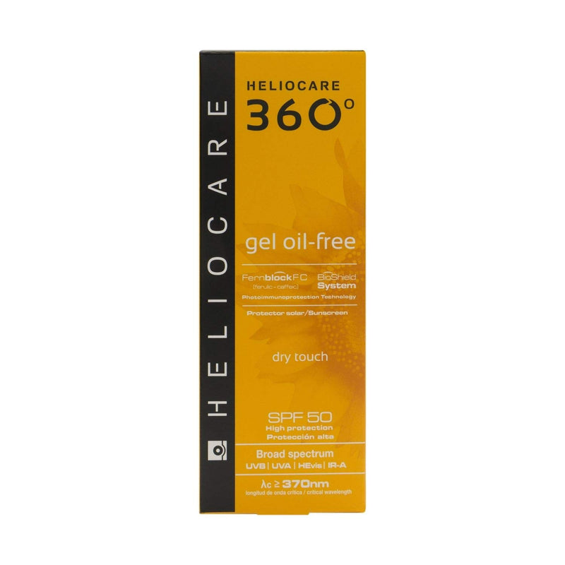 Heliocare 360 SPF 50+ Oil-Free Gel 50ml - UVA and UVB Rays Protector - Sun Care - Spain - BeesActive Australia