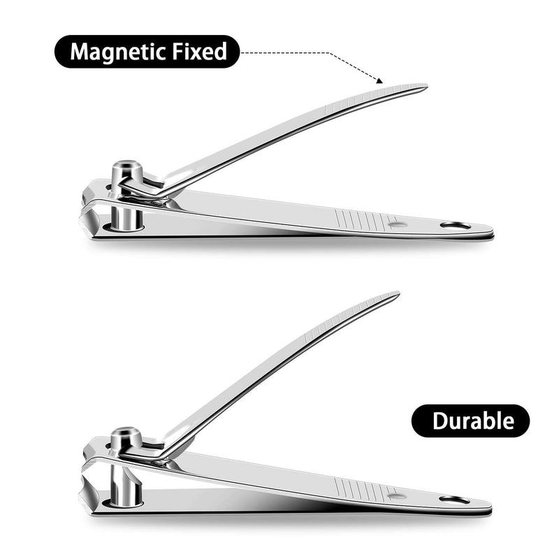 28 Pieces Thick Stainless Steel Nail Clippers Nail Cutter Set Fingernail and Toenail Clipper Portable Sturdy Nail Clippers for Men and Women - BeesActive Australia