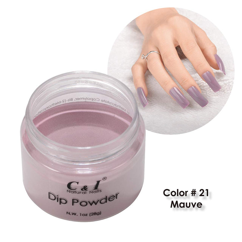 C & I Dipping Powder Color No.021 Mauve Purple Color System - BeesActive Australia