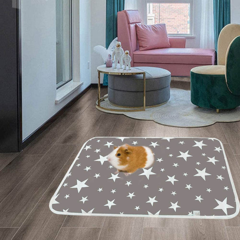 4Packs Guinea Pig Fleece Cage Liners, Guinea Pig Pee Pads - Absorbent Washable Reusable Bedding Pads, Hamster Cage Pee Pad for Small Animals, Guinea Pig Accessories - BeesActive Australia