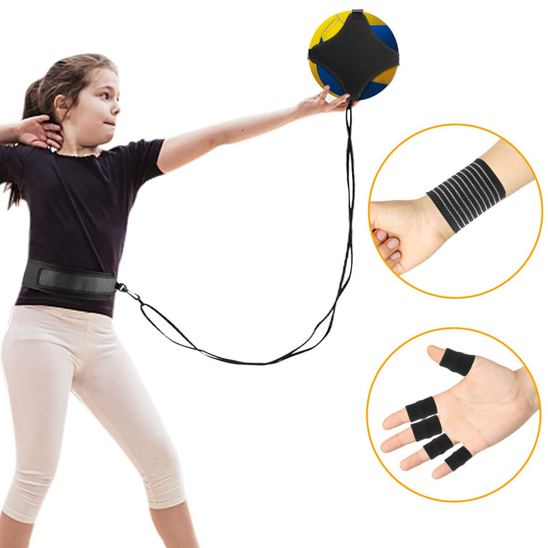 LuxSports Volleyball Training Equipment Aid Great Trainer for Solo Practice Premium Solo Trainer, Perfect for Beginners Practicing Serving BLACK - BeesActive Australia