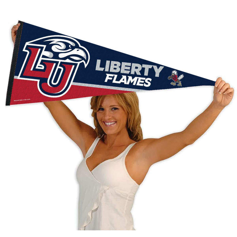 College Flags & Banners Co. Liberty University Pennant Full Size Felt - BeesActive Australia