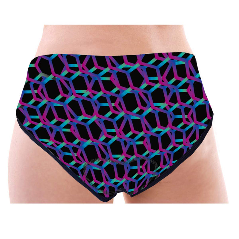 voofly Women's Cycling Underwear Shorts 3D Padded Gel Bike Bicycle Biking Briefs Quick Dry Lightweight Black Purple Small - BeesActive Australia