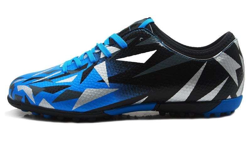 T&B Kids' Youth Turf Soccer Cleats Shoes Indoor Football Casual Outdoor Sports (Little Kid/Big Kid) 76516 6 Big Kid Blue - BeesActive Australia