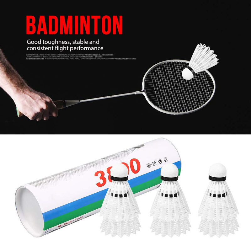 Badminton Shuttlecocks,Badminton Shuttlecocks 6Pcs White PVC Badminton Training Ball with Great Stability and High flexibility, Indoor Outdoor Sports Badminton Birdies Balls Shuttlecocks Feather badm - BeesActive Australia