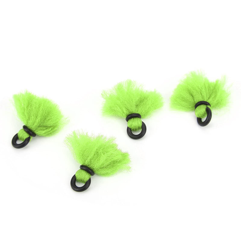 Alomejor 4pcs Fly Fishing Float 3.3cm/1.3in Yarn Strike Indicators Drift Hook Positioning Floats Bobbers green - BeesActive Australia