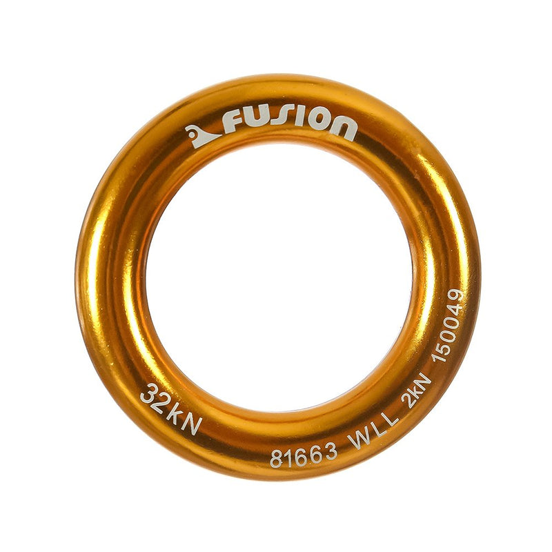 Fusion Climb Perfect Tension Aluminum O-Ring Large 2.625" Gold 32KN - BeesActive Australia