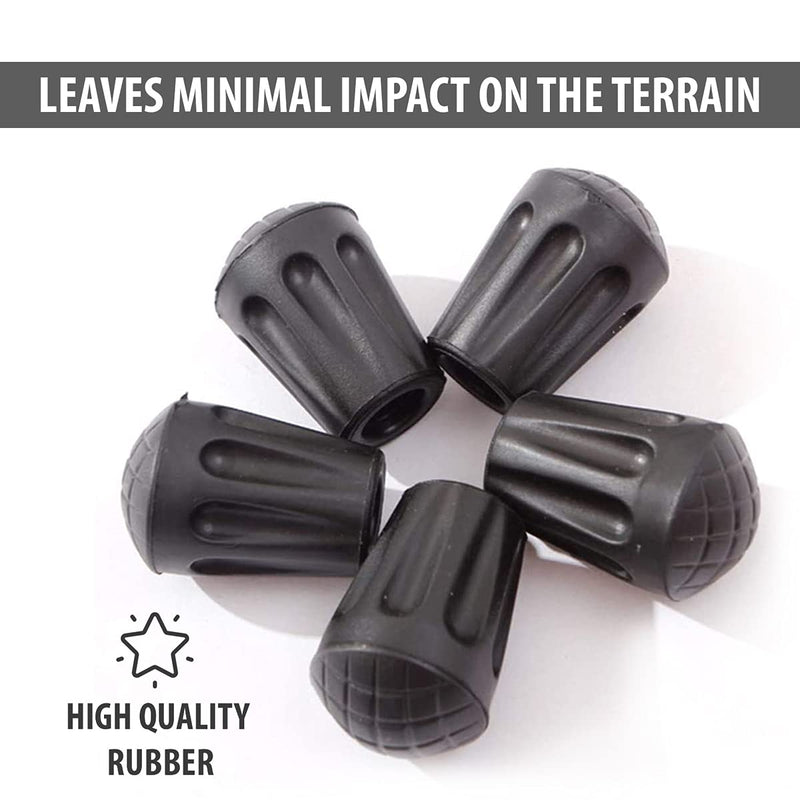 Hiking Pole Tips - 6 Pack - Replace Lost or Worn Standard Hiking and Trekking Pole Tips - BeesActive Australia