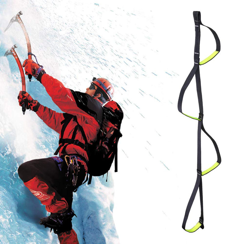 Wildken Climbing Aider 4 Step Foot Ascender Loop Climbing Rope Ladder Etrier Aid Tool for Rock Climbing Mountaineering Caving Rescue Aerial Work - BeesActive Australia