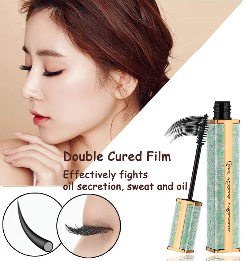 Aaiffey 4D Mascara,Fiber Lash Mascara Waterproof Mascara Lengthening Mascara and Natural Thickening for Long Lasting Eye Makeup (E017) Black - BeesActive Australia