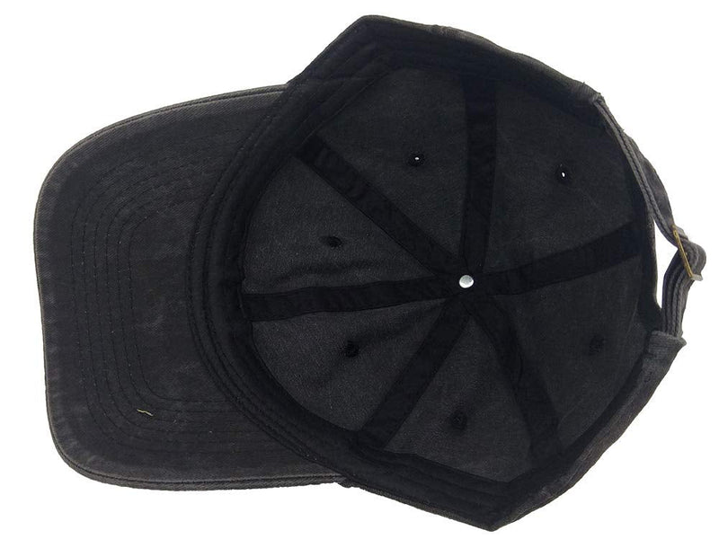 OASCUVER Lake Hair Don't Care Hat, Distressed Cotton Adjustable Lake Life Baseball Cap for Men Women Lake Hair Don't Care Black One Size - BeesActive Australia