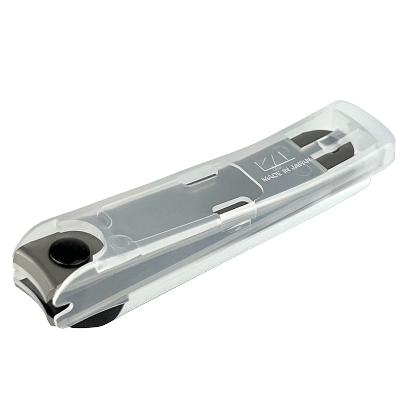 Kai Nail Clippers Type 001S White Stainless Steel Fingernail Toenail Thick Nail Clipper Cutter KE0121 with File & Catcher for Adult Seniors Men Women Made in Japan - BeesActive Australia