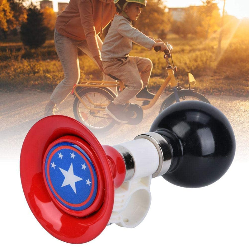 YL traV Kid Bike Horn for Boys and Girls Children Bicycle Horn Handlebar Ring Bell for Kids Bike Black&Red - BeesActive Australia