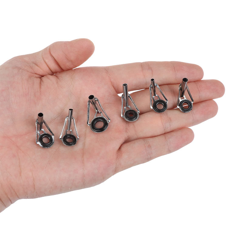 Proximitck 30pcs Fishing Rod Tip Repair Kit Fishing Rod Tips Stainless Steel Ceramic Ring 6Sizes - BeesActive Australia